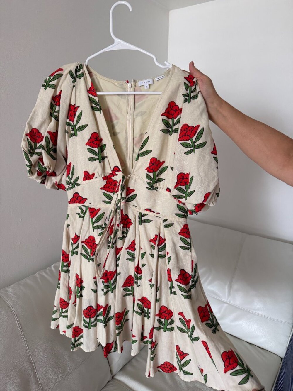 RHODE: Floral Print Mini Dress